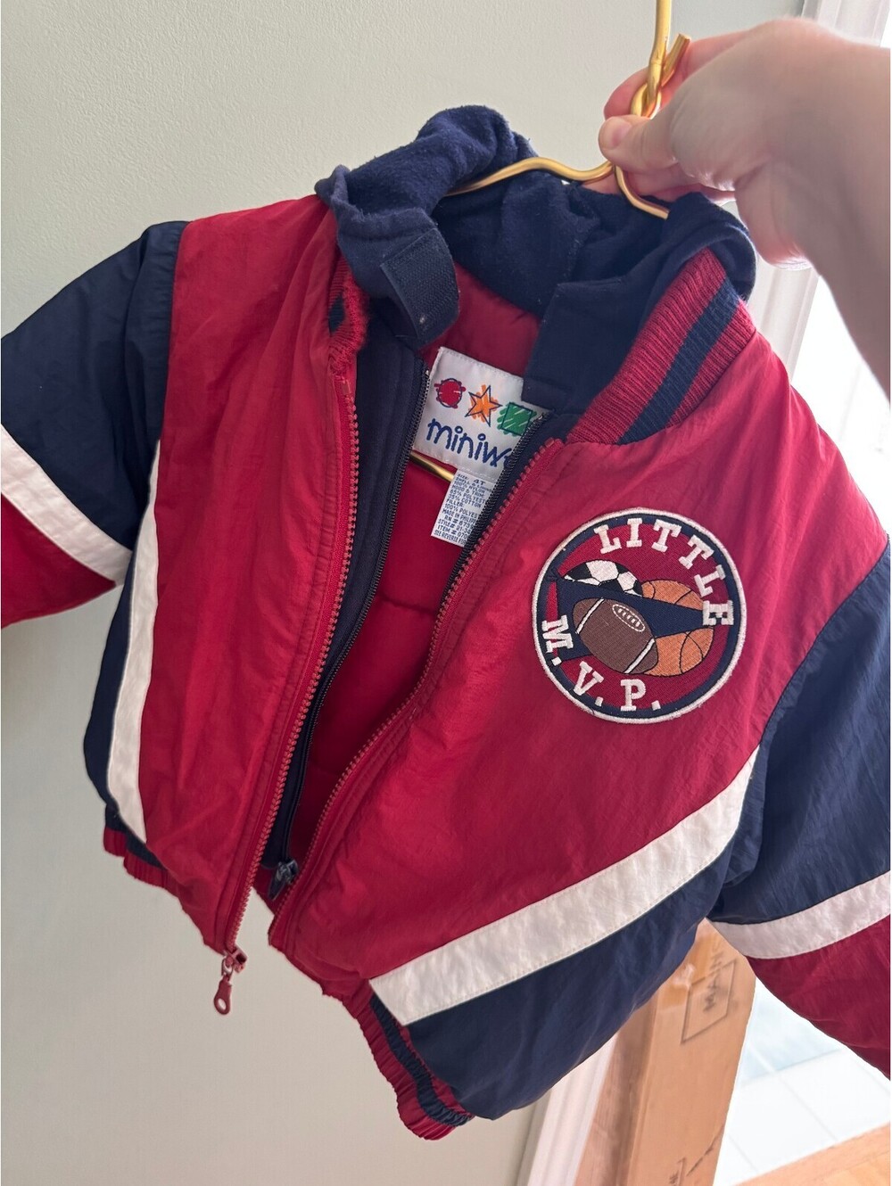 Vintage 90s/Y2k Toddler Miniwear Little MVP Winter Coat/Jacket Size 4T